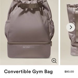 beyond yoga convertible gym bag birch color NEW